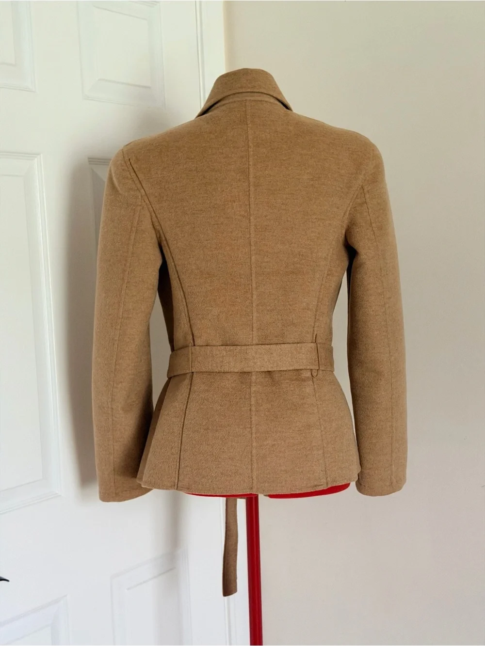 $2,000 RARE Barbara Lohmann Elizabeth Anthony 100% Cashmere Wrap Coat S-M Italy